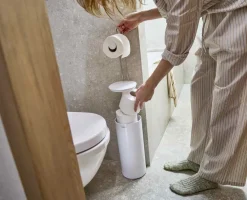 New Joseph Joseph EasyStore Fritstående Toiletrulleholder H65 cm, Hvid