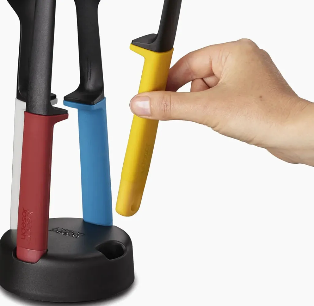 New Elevate Slim Redskabssæt m. Opbevaringsstativ 4 Dele, Multifarvet Køkkenredskabssæt