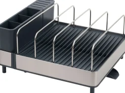 Joseph Joseph Extend Max Steel Opvaskestativ Udvidbar, Sort/Stål