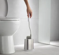 Clearance Joseph Joseph Flex Lite Toiletbørste, Hvid/Stål