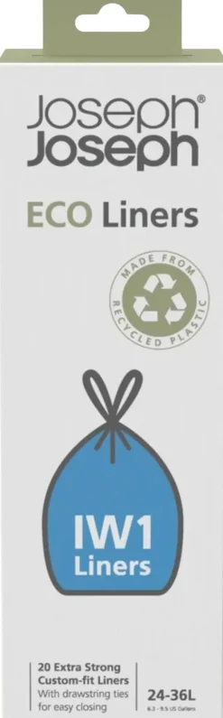 New IW1 Eco Affaldsposer 20 stk. 24-36 L Affaldsspande Og Tilbehør|Affaldsspande