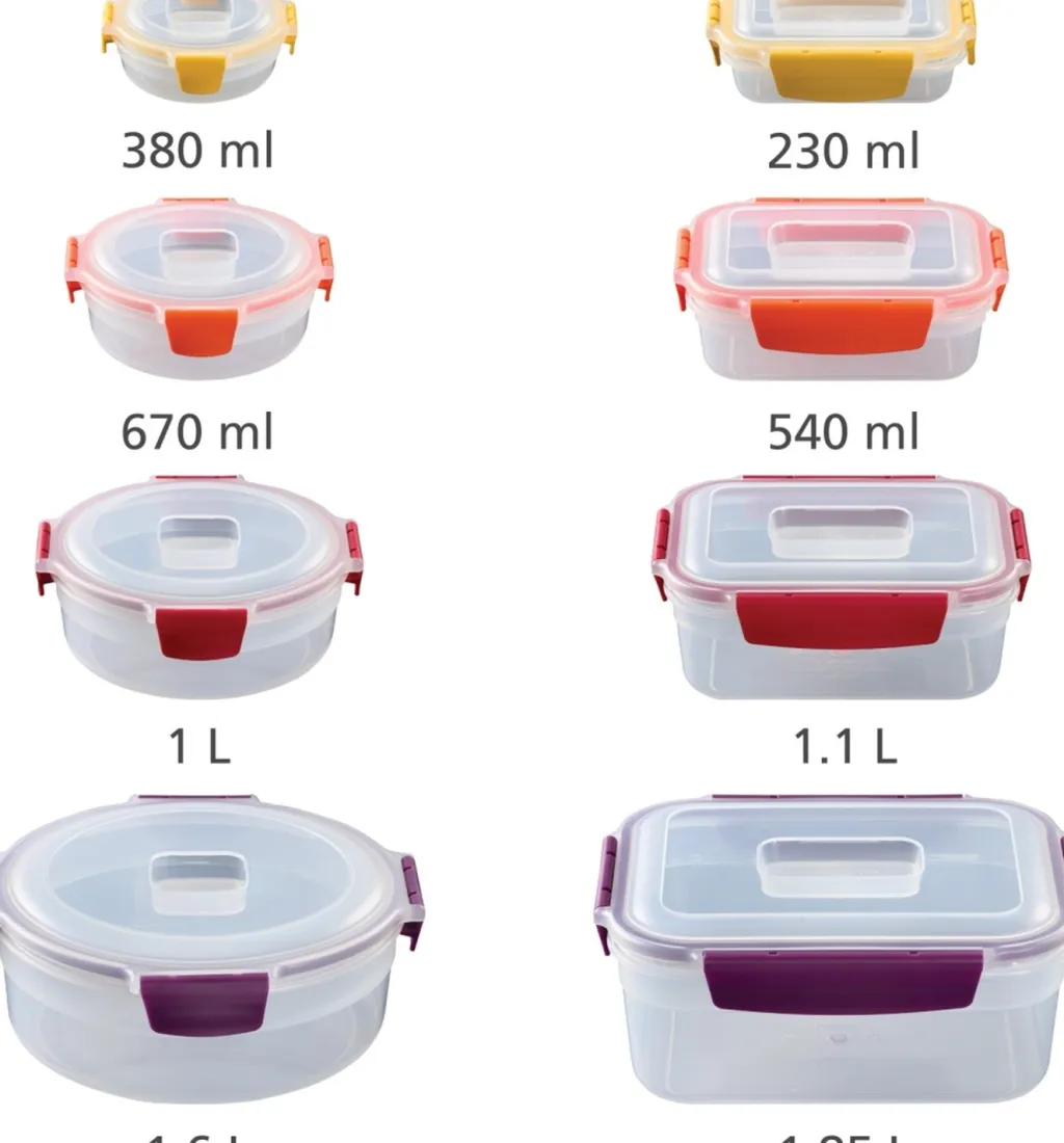 Clearance Nest Lock Opbevaringsboks 8 stk, Multifarvet Opbevaring Til Køkkenet|Madopbevaring