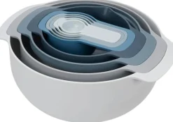 Joseph Joseph Røreskåle|Tilberedning > Nest Plus Skålsæt 9 Dele, Blå