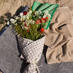 Best Juna Check Håndklæde , Sand