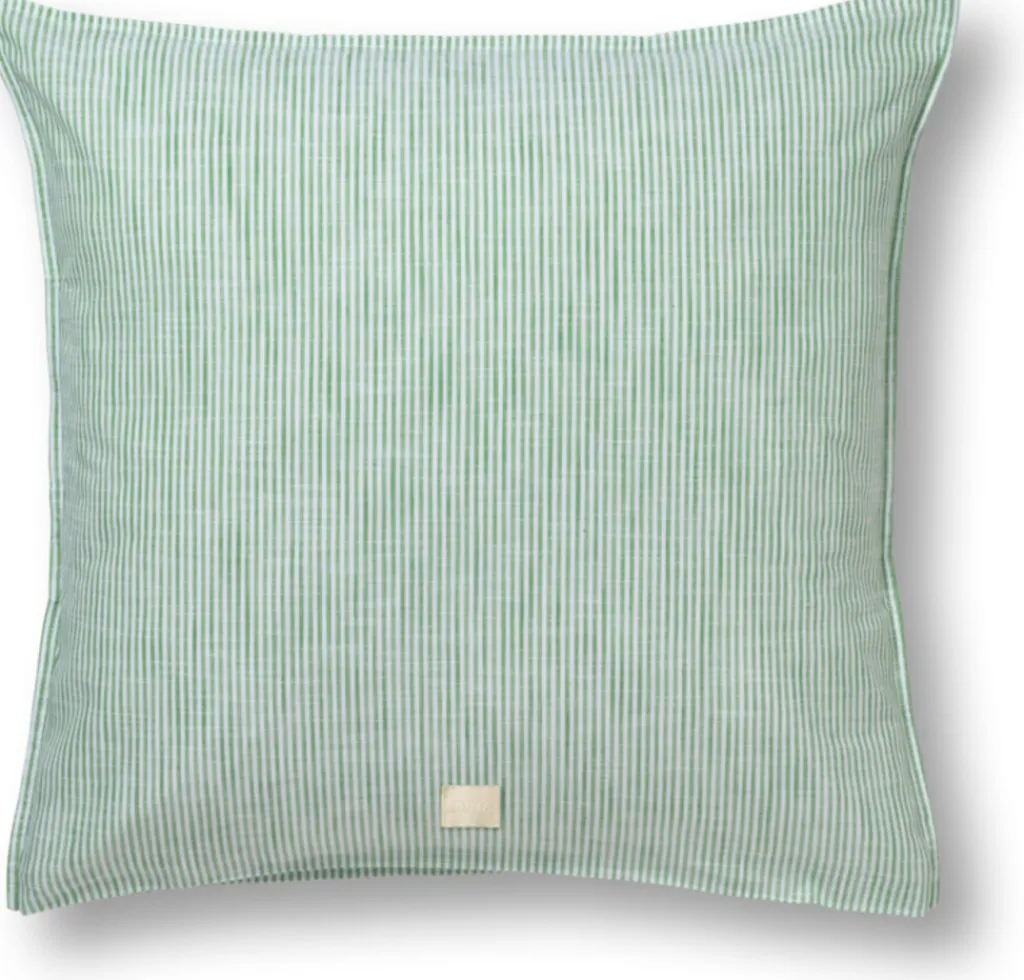 Discount Monochrome Lines Pudebetræk 63x60 cm, Grøn/Hvid Soveværelse|Puder Og Betræk