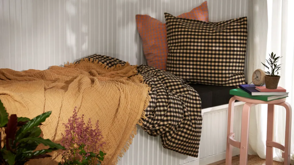 Clearance Reloved Sengetæppe 240x260 cm, Sand Soveværelse|Soveværelsestekstiler
