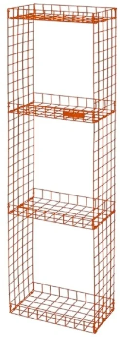 Online Kalager Design GRID Reol , Orange