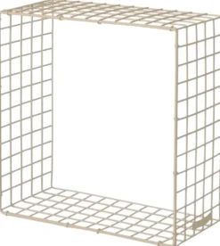 New Kalager Design WIRE SQUARE Hylde , Creme Beige