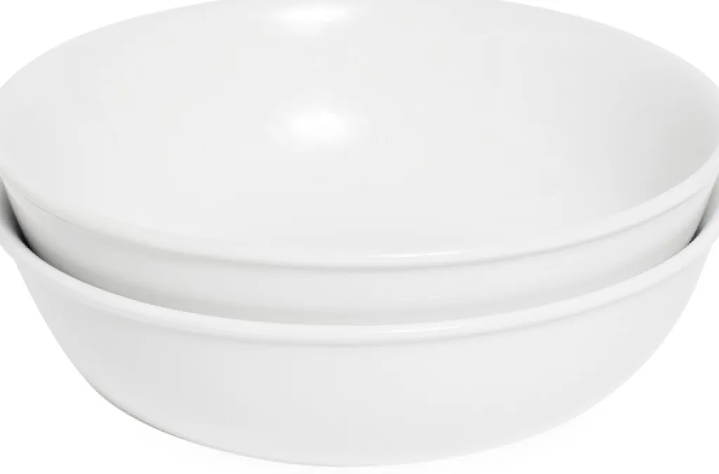 Kay Bojesen Tallerkensæt|Dybe Tallerkener > Kay Dyb Tallerken 2 stk. 19 cm, Hvid