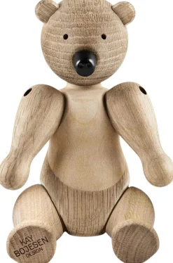 New Kay Bojesen Liliput Bjørn 9,5 cm, Eg/Ahorn Stue|Træfigurer Og Figurer