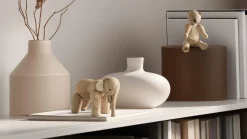 New Kay Bojesen Liliput Bjørn 9,5 cm, Eg/Ahorn Stue|Træfigurer Og Figurer