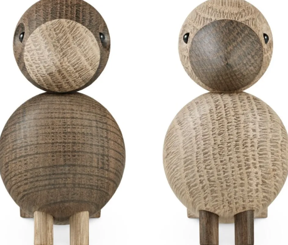 Kay Bojesen Denmark Kay Bojesen Turtelduer 9 cm, Natur/Røget Eg
