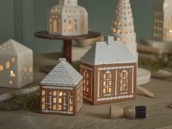 Hot Gingerbread Lyshus H15,5 cm, Brun Lyshuse