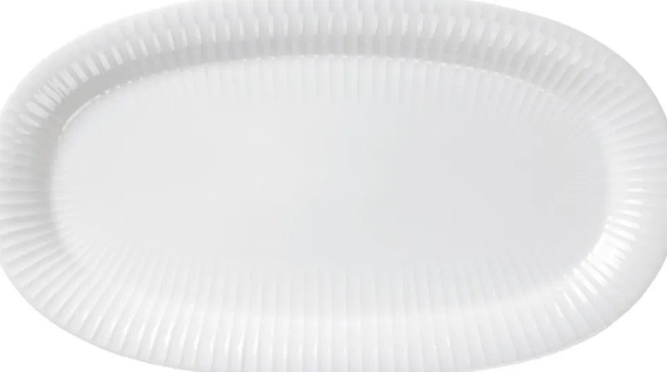 Sale Kähler Hammershøi Ovalt Serveringsfad 40 cm, Hvid