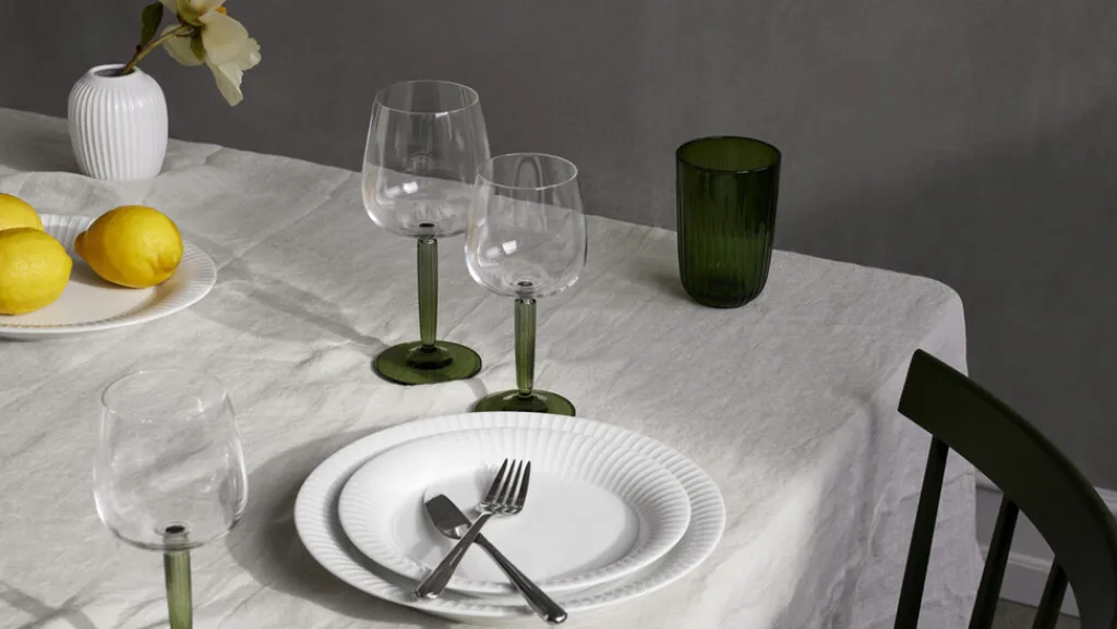 Kähler Vinglas|Vinglas > Hammershøi Rødvinsglas 2 stk. 49 cl, Grøn