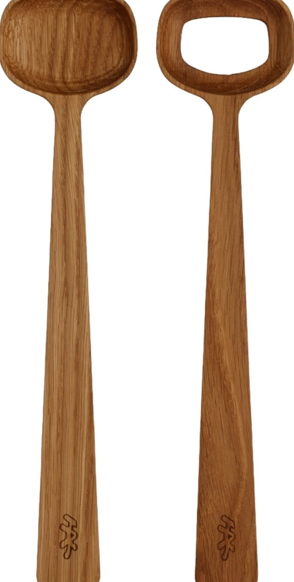 New Kähler Hammershøi Salatbestik 27 cm, Eg