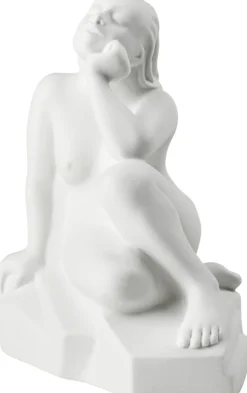 Clearance Moments of Being Silent Change Figur H18,5 cm, Hvid Stue|Træfigurer Og Figurer