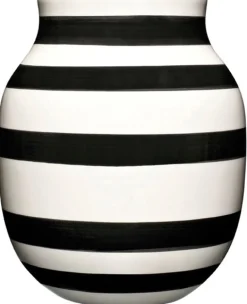 Online Kähler Omaggio Vase H, Sort