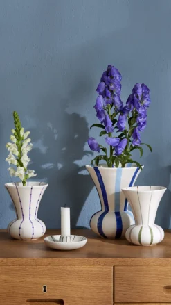 New Kähler Signature Vase H, Blå