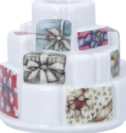 Kähler Julelys > Hammershøi Christmas Lysestage Gaver H7,5 cm, Hvid