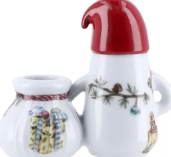 Outlet Hammershøi Christmas Lysestage Nissefar H8,5 cm, Hvid Julelys