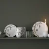 Sale Hammershøi Lysestage H5,5 cm, Hvid Lysestager