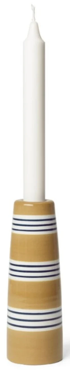 New Kähler Omaggio Nuovo Kronelysestage H16 cm, Okker