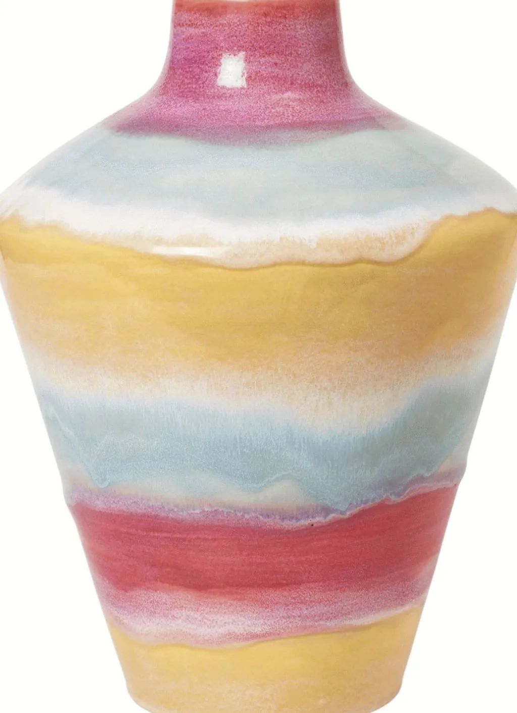 Sale x KIMPOP Poppery Vase m. Æble H39 cm, Pink/Mint/Gul Vaser