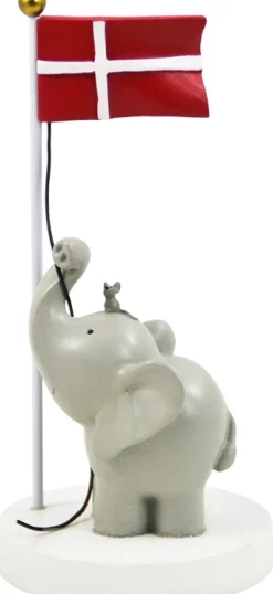 Discount Bordflag Elefant & Mus H14,5 cm Børn Fødselsdagsdekoration|Bordflag