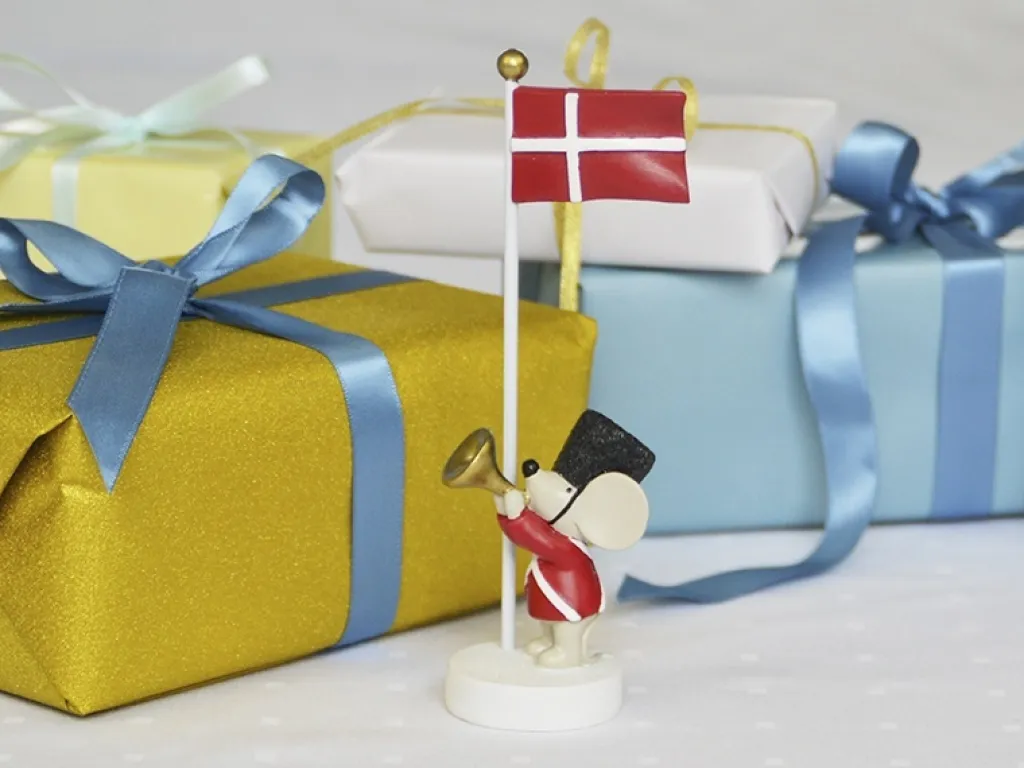 Børn Kids By Friis Fødselsdagsdekoration|Bordflag > Bordflag Mus m. Trompet H14,5 cm