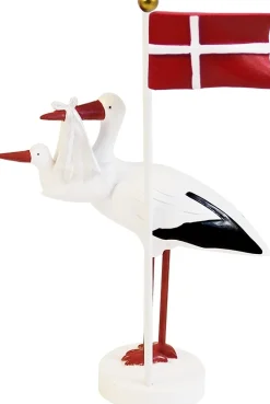 New Bordflag Stork H15 cm Børn Fødselsdagsdekoration|Bordflag