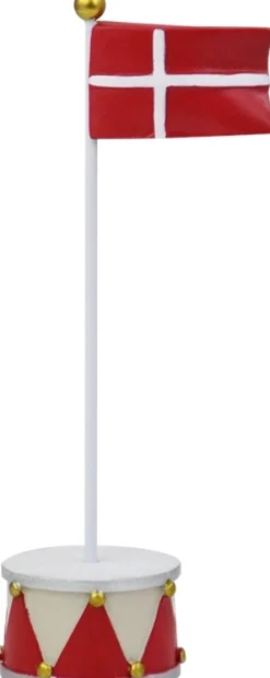 Clearance Bordflag Tromme H16 cm Børn Fødselsdagsdekoration|Bordflag