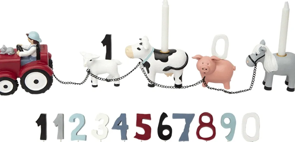 Børn Kids By Friis Fødselsdagstog Og Tilbehør > Fødselsdagstog Bondegård 45 cm