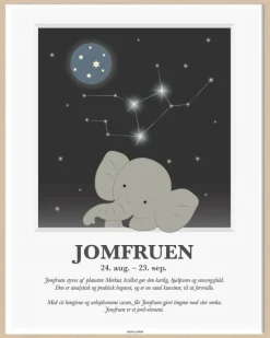 Børn Kids By Friis Børneværelse|Interiør Til Børneværelset > Plakat Jomfruen A3