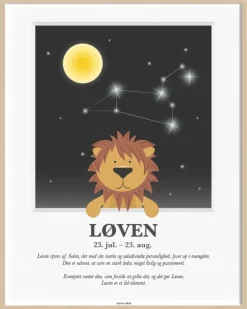 Hot Kids By Friis Plakat Løven A3