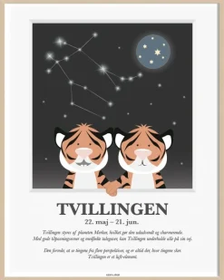 Børn Kids By Friis Børneværelse|Interiør Til Børneværelset > Plakat Tvillingen A3