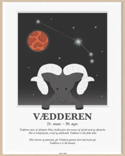 Best Kids By Friis Plakat Vædderen A3