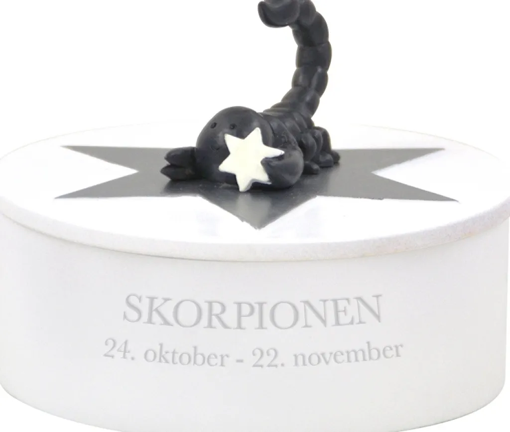 Discount Smykkeskrin Skorpionen Ø14,5 cm, Hvid Børn Opbevaring Til Børneværelset|Børneværelse