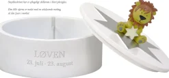 Smykkeskrin Løven Ø14,5 cm, Hvid Børn Opbevaring Til Børneværelset|Børneværelse