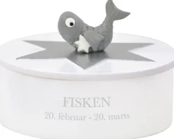 Best Smykkeskrin Fisken Ø14,5 cm, Hvid Børn Opbevaring Til Børneværelset|Børneværelse