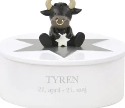 Best Smykkeskrin Tyren Ø14,5 cm, Hvid Børn Opbevaring Til Børneværelset|Børneværelse