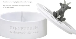 Best Smykkeskrin Stenbukken Ø14,5 cm, Hvid Børn Opbevaring Til Børneværelset|Børneværelse