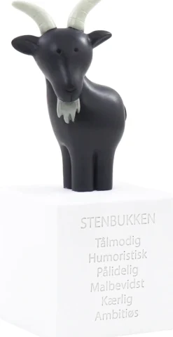 Børn Kids By Friis Opbevaring Til Børneværelset|Børneværelse > Sparebøsse Stenbukken H15 cm, Hvid