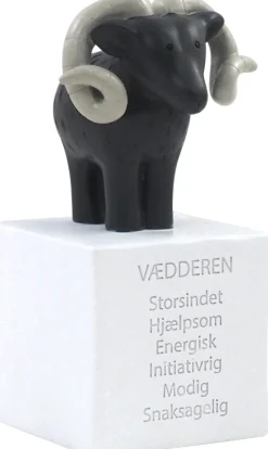 Børn Kids By Friis Opbevaring Til Børneværelset|Børneværelse > Sparebøsse Vædderen H13 cm, Hvid