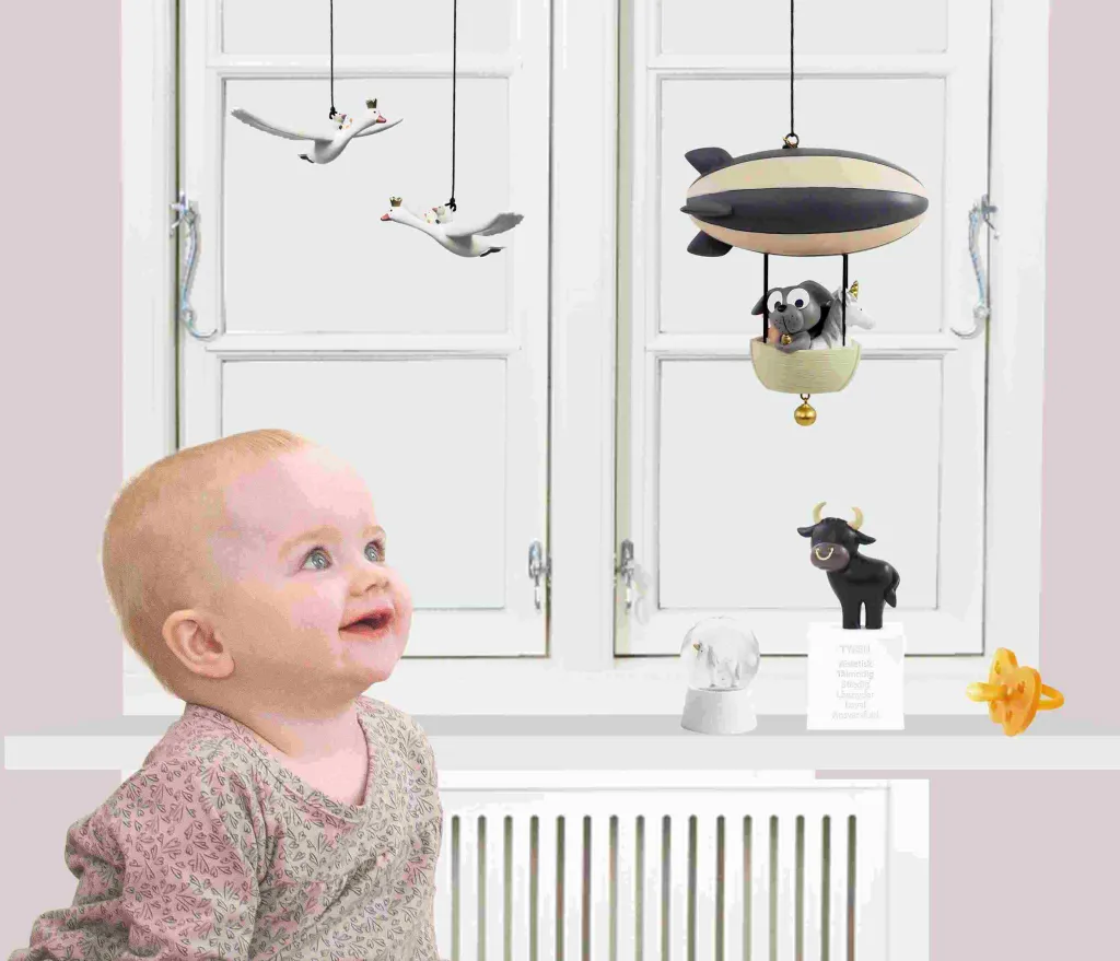 New Svane 18 cm, Hvid Børn Børneværelse|Interiør Til Børneværelset