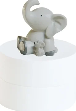 Børn Kids By Friis Opbevaring Til Børneværelset|Børneværelse > Tandæske Elefant & Mus Ø4,5 cm, Hvid