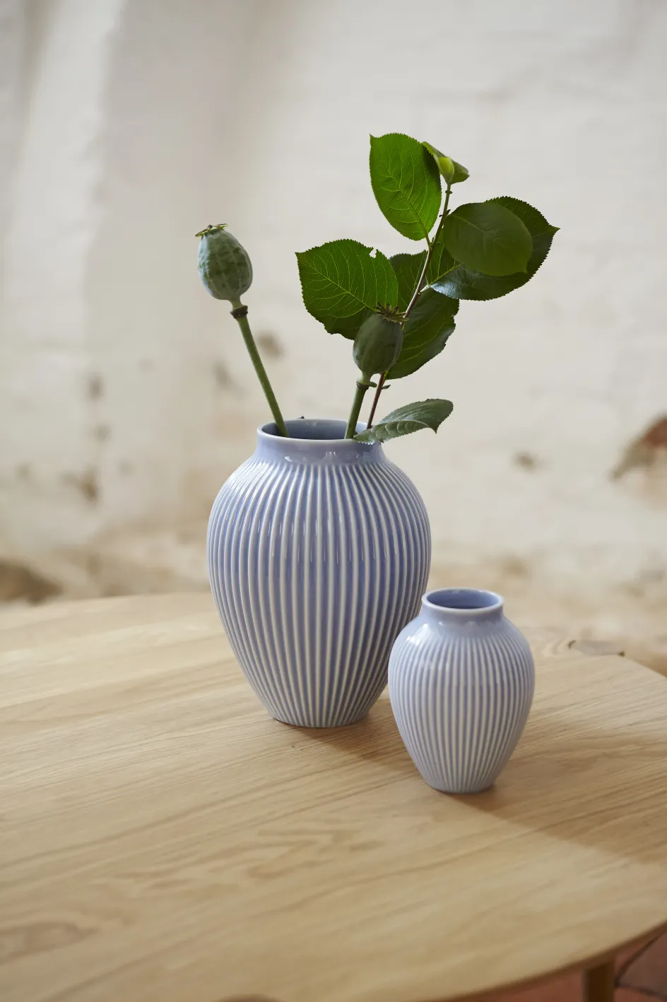 Discount Knabstrup Keramik Ripple Vase H, Lavendelblå