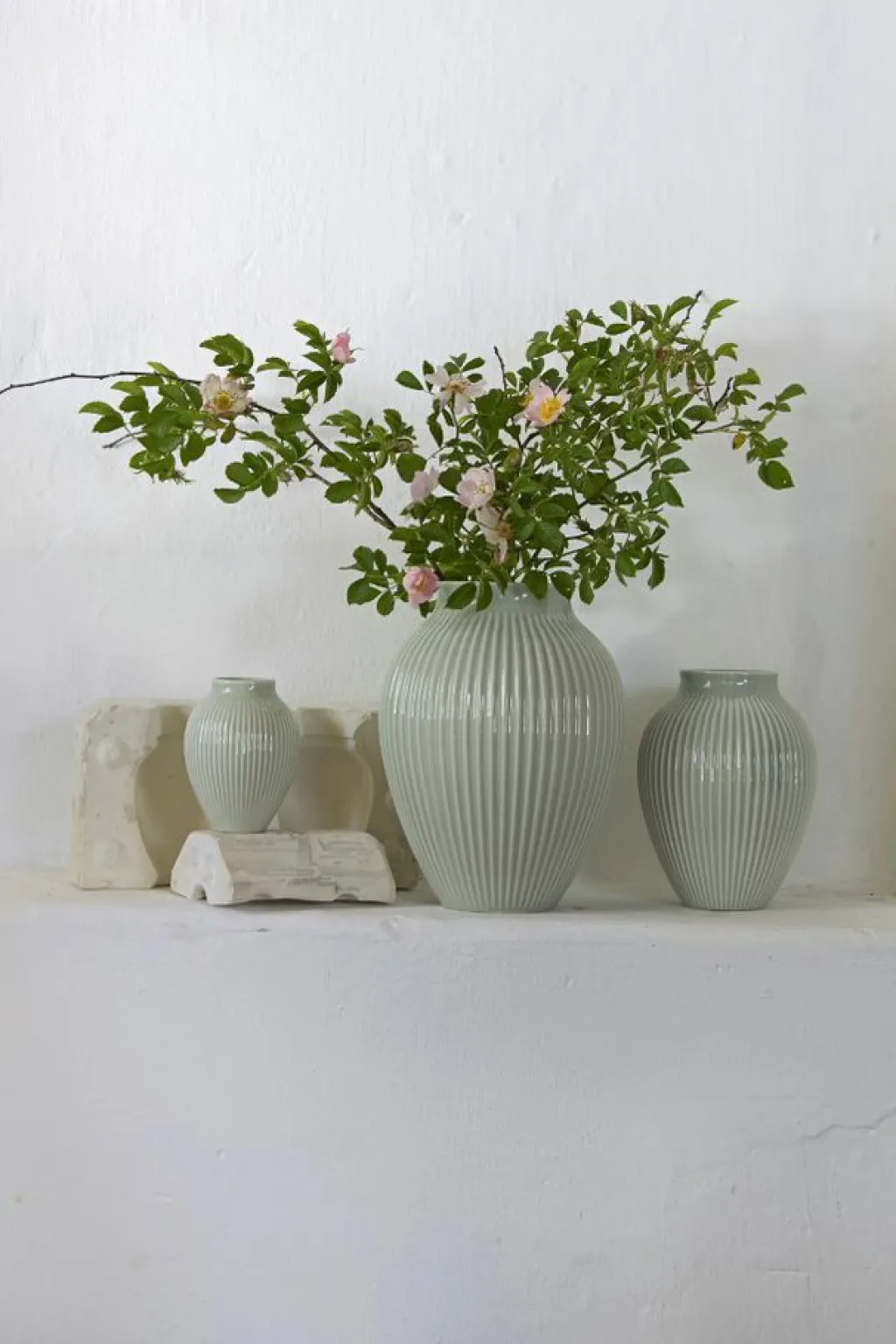 Knabstrup Keramik Stue|Vaser > Ripple Vase H12,5 cm,