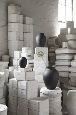 Knabstrup Keramik Vase , Sort