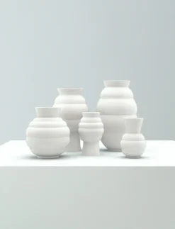 x Tortus Vase No1 H21 cm, Hvid Stue|Vaser